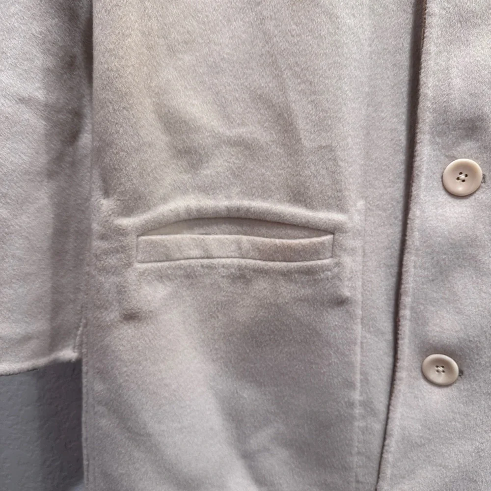 NWT Proenza Schouler White Label Reversible Double Face Coat Wool Tan Ivory Sz M - Picture 15 of 16